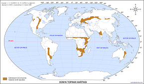 Dünya Çernezyom Topraklar Haritası