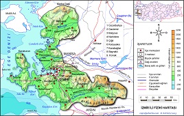 İzmir Fiziki Haritası 2