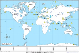 Dünya Dilsiz Deniz ve Okyanuslar Haritası