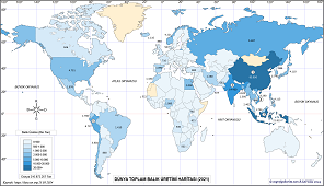 Dünya Balık Üretimi Haritası