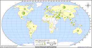 Dünya Doğalgaz Üretimi Haritası