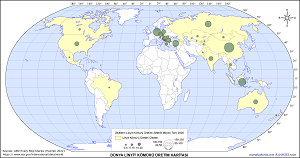 Dünya Linyit Üretimi Haritası