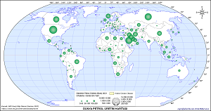 Dünya Petrol Üretim Haritası