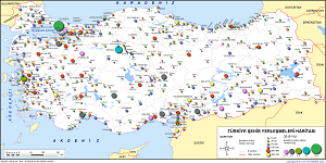 Türkiye Şehirleri Haritası 2019