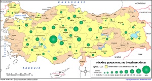 Türkiye Şeker Pancarı Haritası 2017