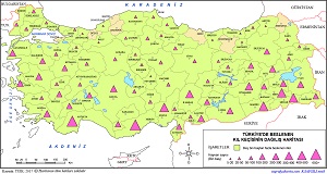Türkiye'de Beslenen Kıl Keçisi Haritası (2017)