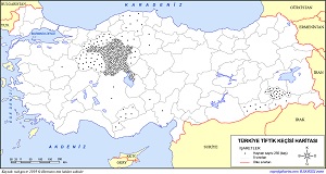 Türkiye Tiftik Keçisi Haritası 2019
