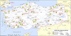 Türkiye Milli Parklar Haritası
