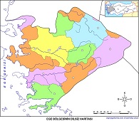 Ege Bölgesinin Dilsiz Haritası (Renkli)