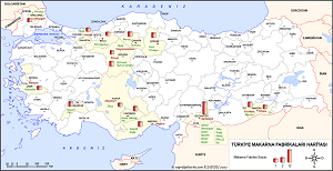 Türkiye Makarna Fabrikaları Haritası
